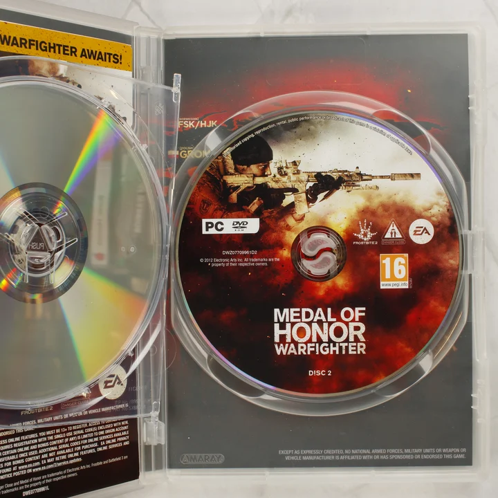 Medal of Honor Warfighter Disc 2 Medal of Honor Warfighter Limited Edition második lemez a tokban