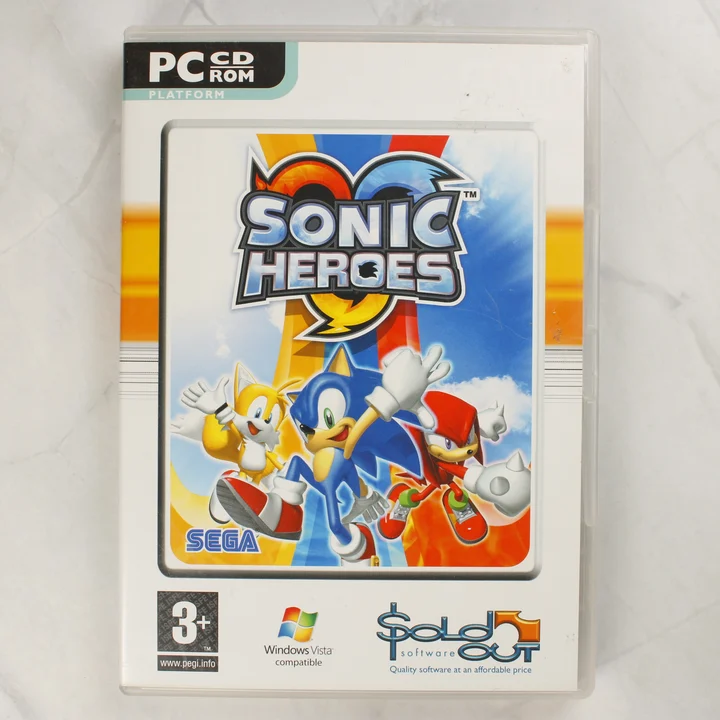 Sonic Heroes PC előlap Sonic Heroes PC játék borítója