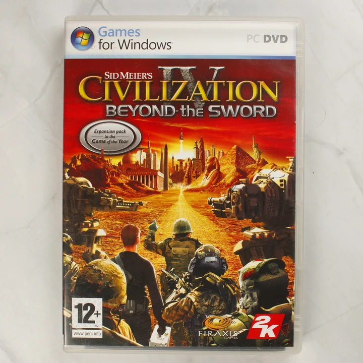Civilization IV Beyond the Sword PC borító Sid Meier's Civilization IV: Beyond the Sword PC játék borítója