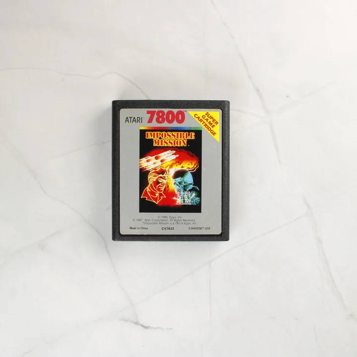 Impossible Mission Atari 7800 cartridge Az Impossible Mission Atari 7800 videójáték cartridge