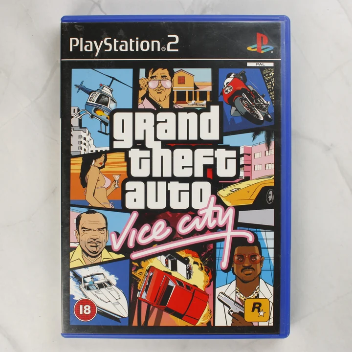 Grand Theft Auto: Vice City PS2 játék előlapja