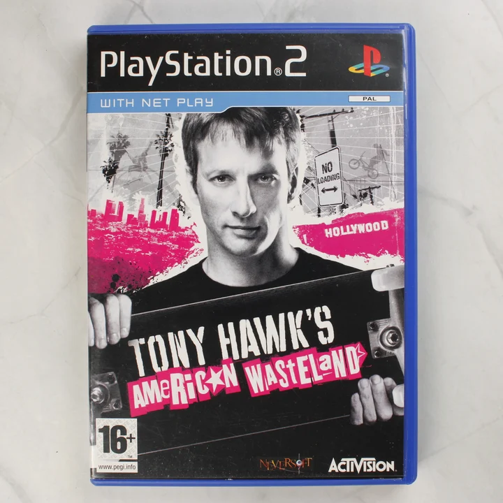Tony Hawk's American Wasteland PS2 játék előlapja