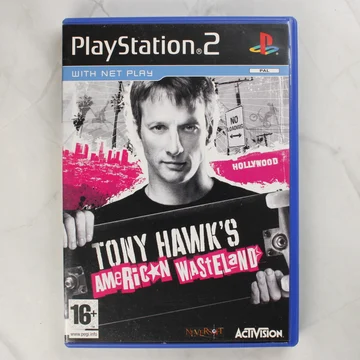 Tony Hawk's American Wasteland PS2 játék előlapja