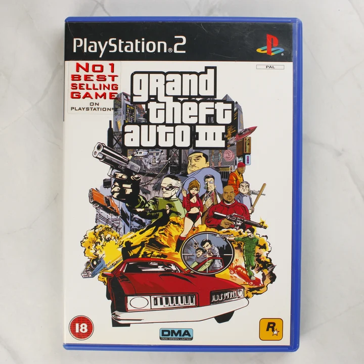 Grand Theft Auto III PlayStation 2 játék borítója