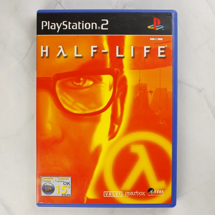 Half-Life PS2 elülső borító Half-Life PlayStation 2 játék borítója