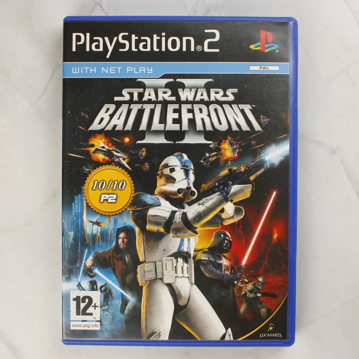 Star Wars Battlefront II PS2 előlap Star Wars Battlefront II PlayStation 2 játék borítója