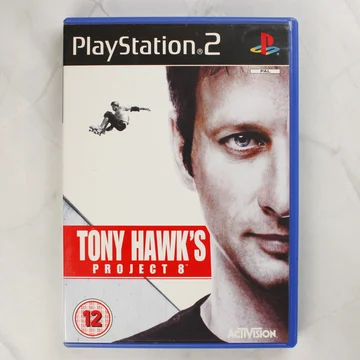 Tony Hawk's Project 8 PlayStation 2 játék előlapja