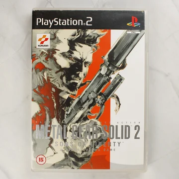 Metal Gear Solid 2: Sons of Liberty PlayStation 2 játék első borítója
