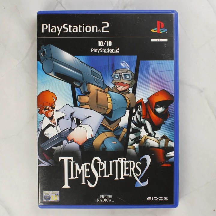 TimeSplitters 2 PS2 borító TimeSplitters 2 PlayStation 2 játék előlapja
