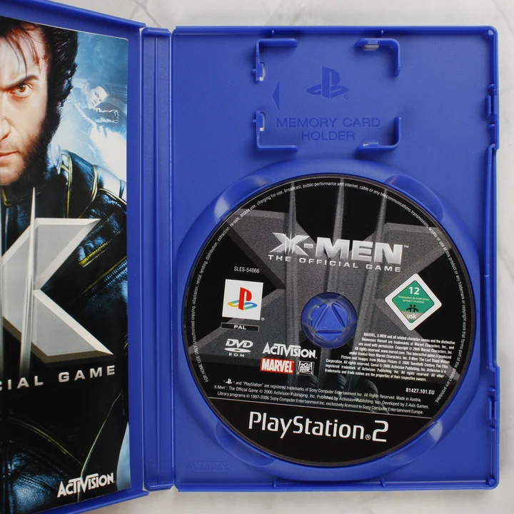 X-Men: The Official Game PlayStation 2 lemez a tokban