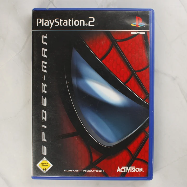 Spider-Man PS2 elülső borító Spider-Man PlayStation 2 játék borítója