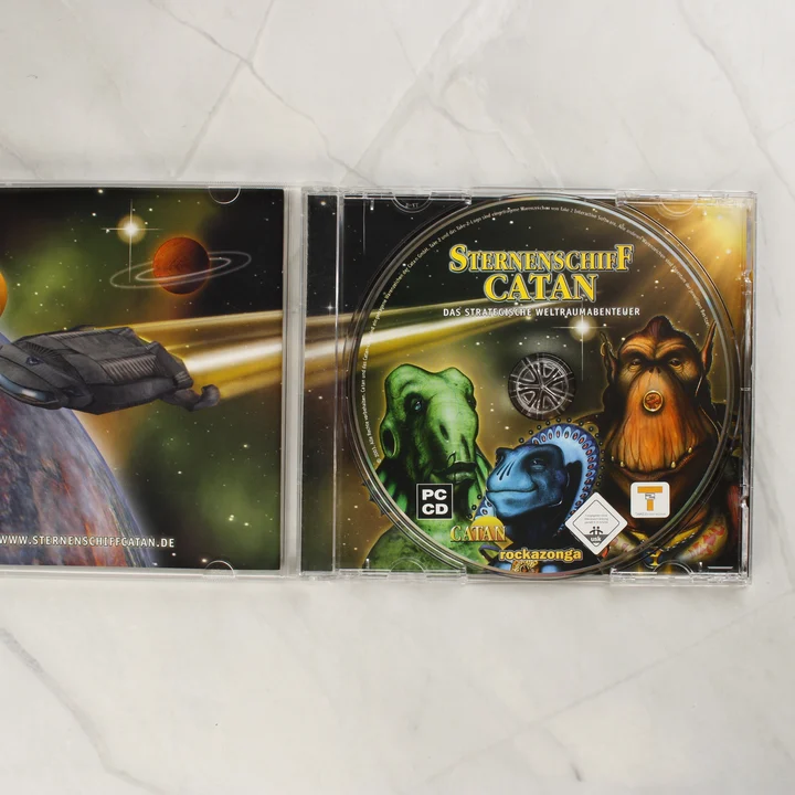 Sternenschiff Catan CD és tok Sternenschiff Catan játéklemez és tok belső