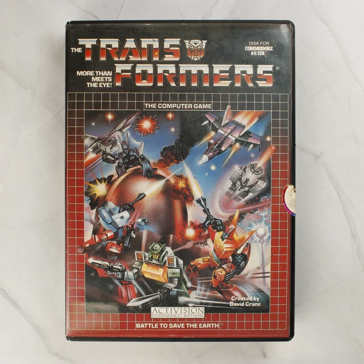 Transformers C64 borító The Transformers: Battle to Save the Earth Commodore 64 játék borítója