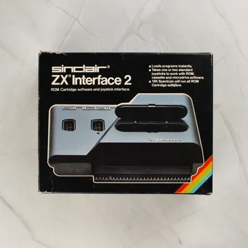 Sinclair ZX Interface 2 eredeti dobozának előlapja