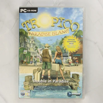 A Tropico: Paradise Island PC-s videójáték első borítója
