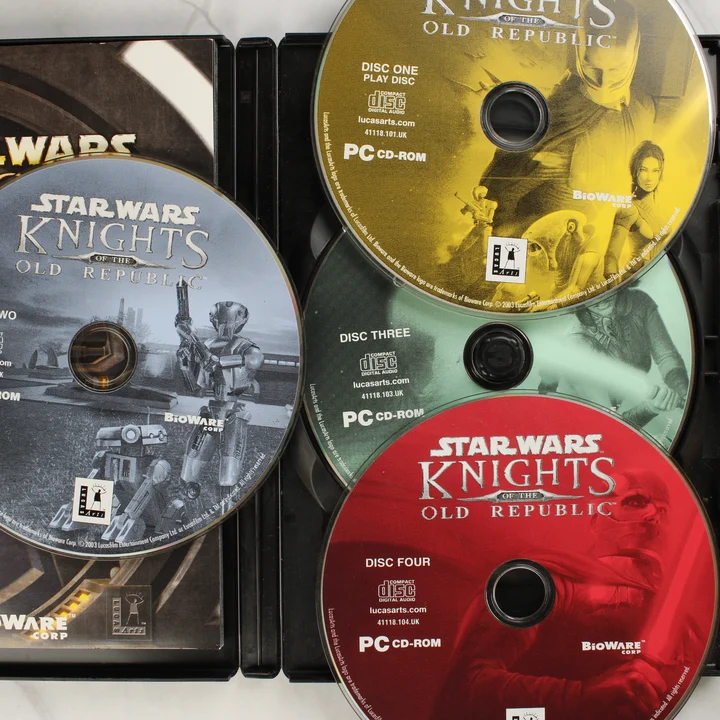 Star Wars Knights of the Old Republic négy darab színes CD lemeze