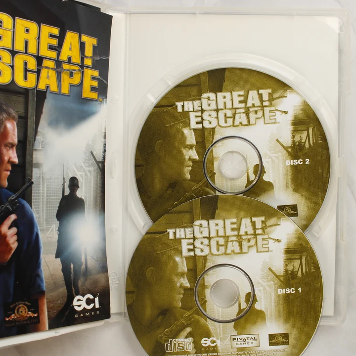 The Great Escape PC tartalom The Great Escape PC játék lemezei és kézikönyve