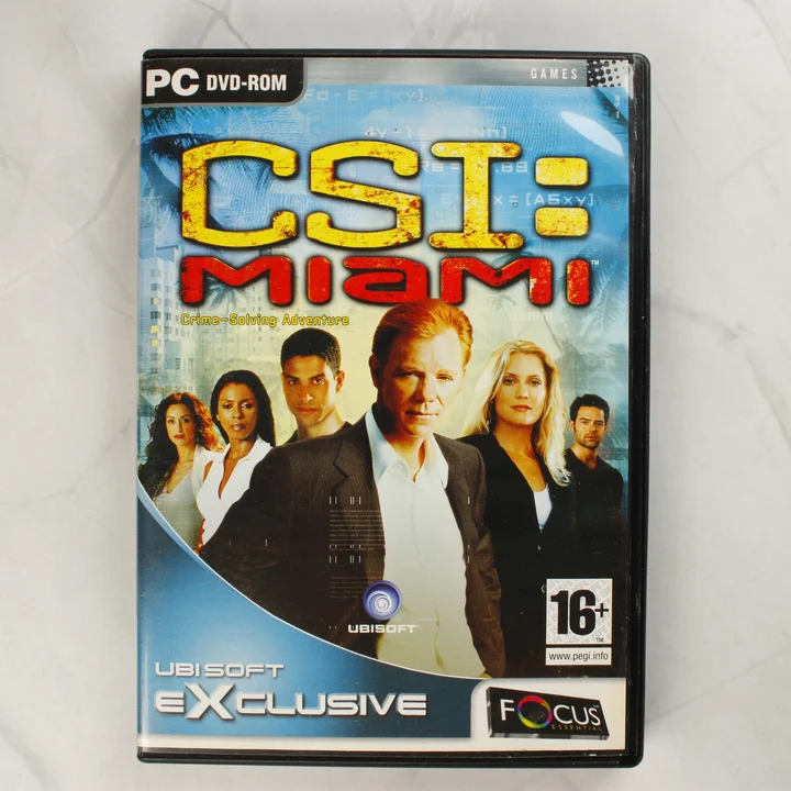 CSI: Miami PC játék borító CSI: Miami PC videójáték előlapi borítója