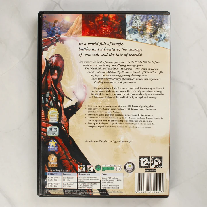 SpellForce Gold Edition PC játék hátlapja