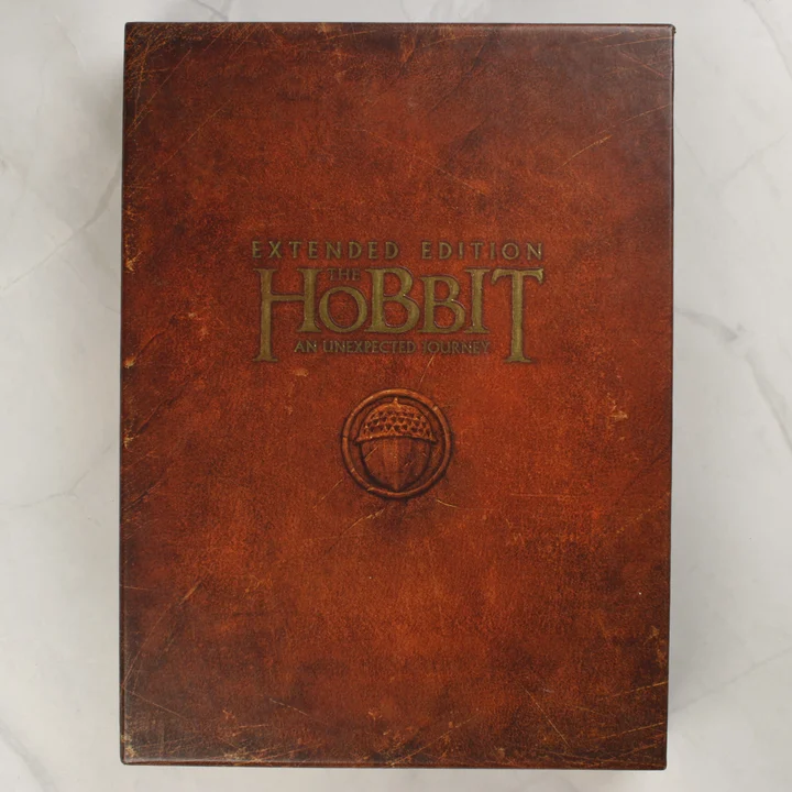 The Hobbit DVD díszdoboz The Hobbit: An Unexpected Journey bővített kiadás barna gyűjtői tokja