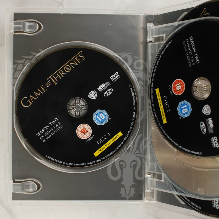 DVD tok belső nézete az első lemezekkel