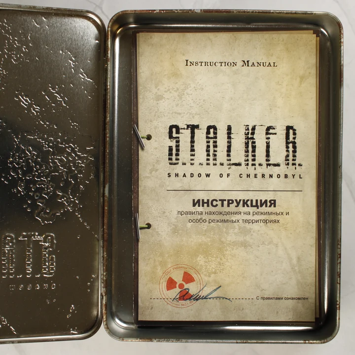 S.T.A.L.K.E.R. használati útmutató cirill betűs felirattal