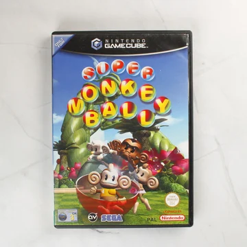 Super Monkey Ball Nintendo GameCube játék elölnézete