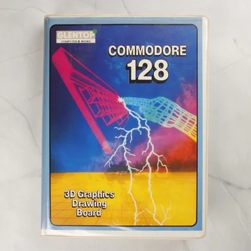 Glentop 3D Graphics Drawing Board Commodore 128 szoftver tok elölnézete