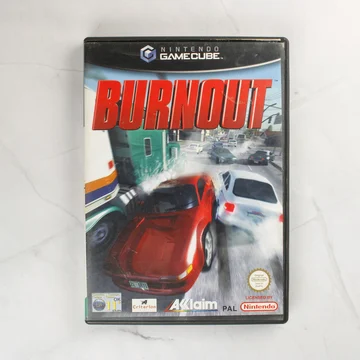 Burnout Nintendo GameCube játék tokjának előlapja