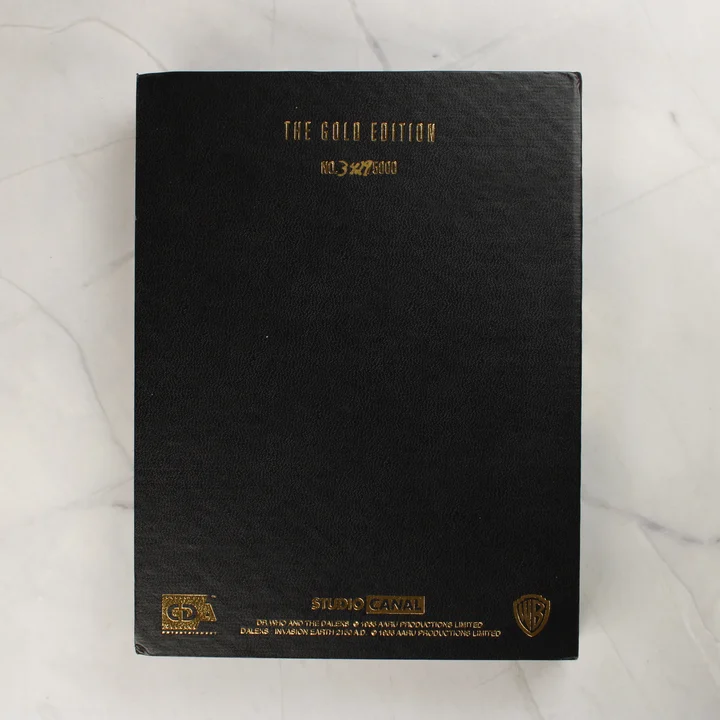 Dr. Who Gold Edition sorszámozás A Dr. Who Gold Edition díszdoboz hátoldala a sorszámmal