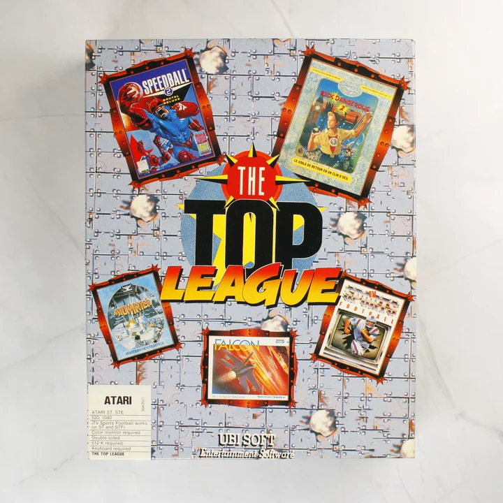 The Top League Atari ST játékgyűjtemény dobozának eleje