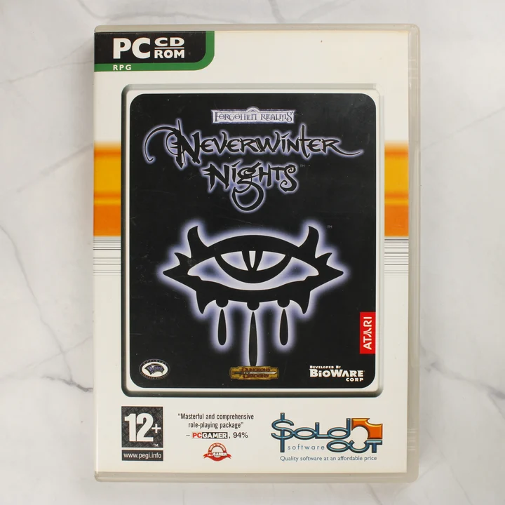 Neverwinter Nights PC előlap Neverwinter Nights PC játék tokjának előlapja