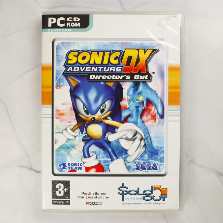 Sonic Adventure DX PC előlap Sonic Adventure DX Director's Cut PC játék előlapja