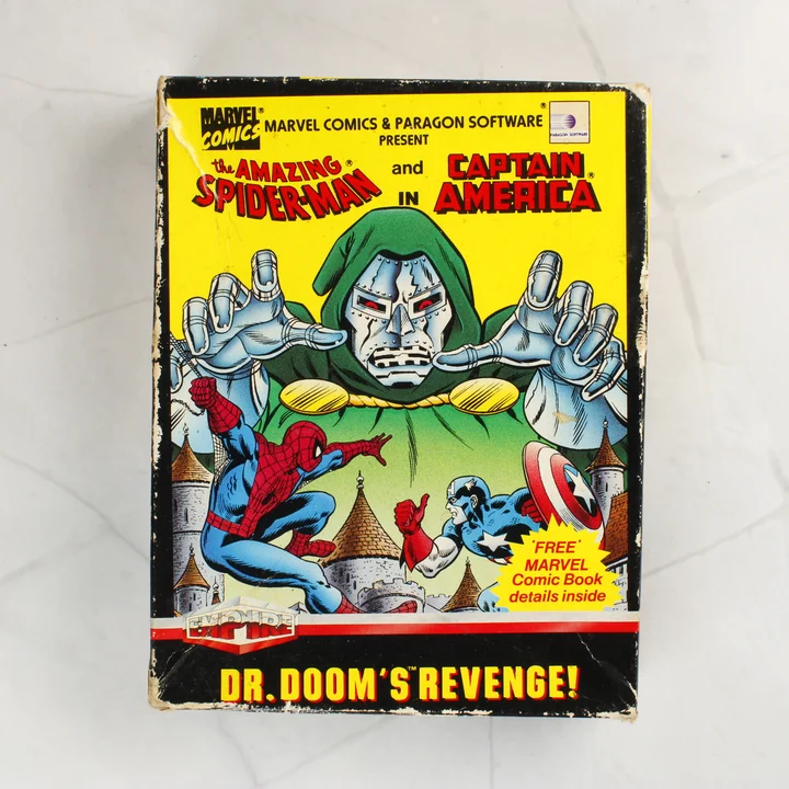 Dr. Doom's Revenge! doboz előlap Dr. Doom's Revenge! videójáték dobozának előlapja