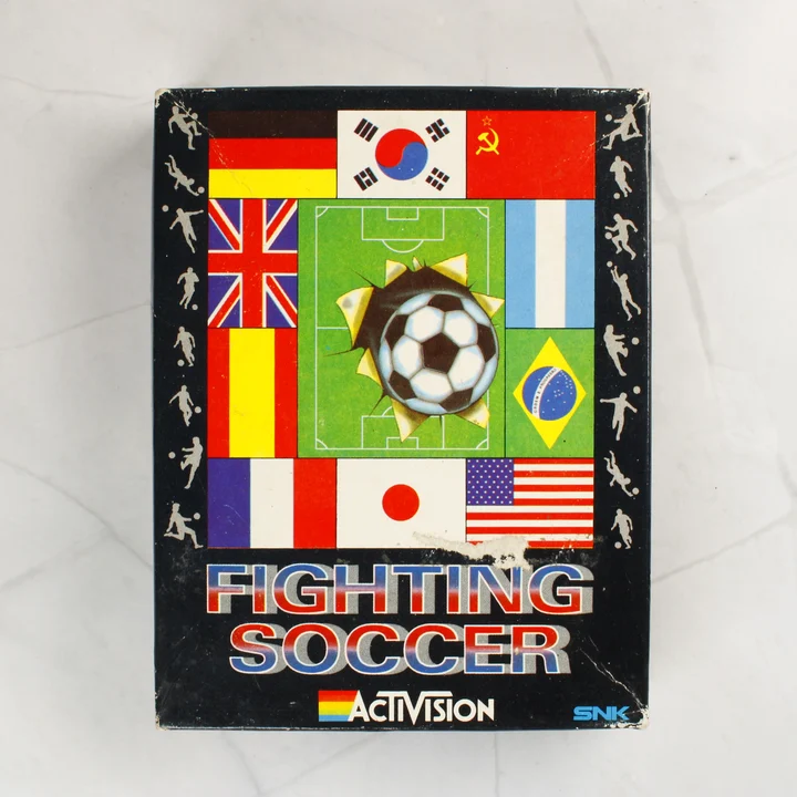Fighting Soccer C64 doboz elölnézet Fighting Soccer Commodore 64 játék dobozának eleje