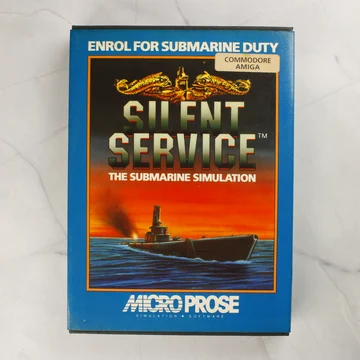 Silent Service Commodore Amiga játék dobozának eleje
