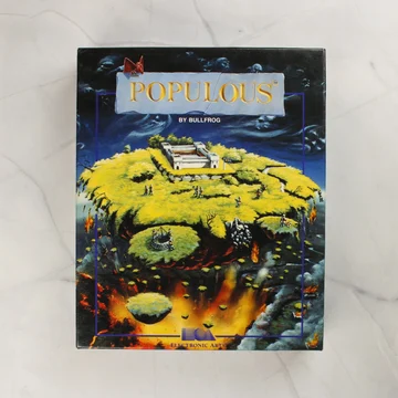 Populous videójáték dobozának előlapja
