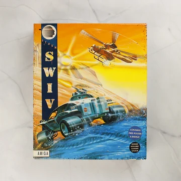 SWIV Amiga videójáték dobozának előlapja