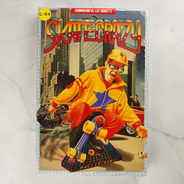 Skate Crazy Commodore 64 videójáték dobozának előlapja