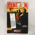 A Platoon videójáték dobozának előlapja Commodore 64-re, rajta egy nagy fehér matricával.