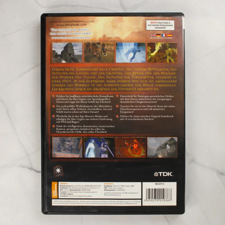 Knights of the Temple: Infernal Crusade PC játék hátlapja