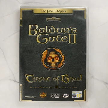 Baldur's Gate II Throne of Bhaal PC játék előlapja