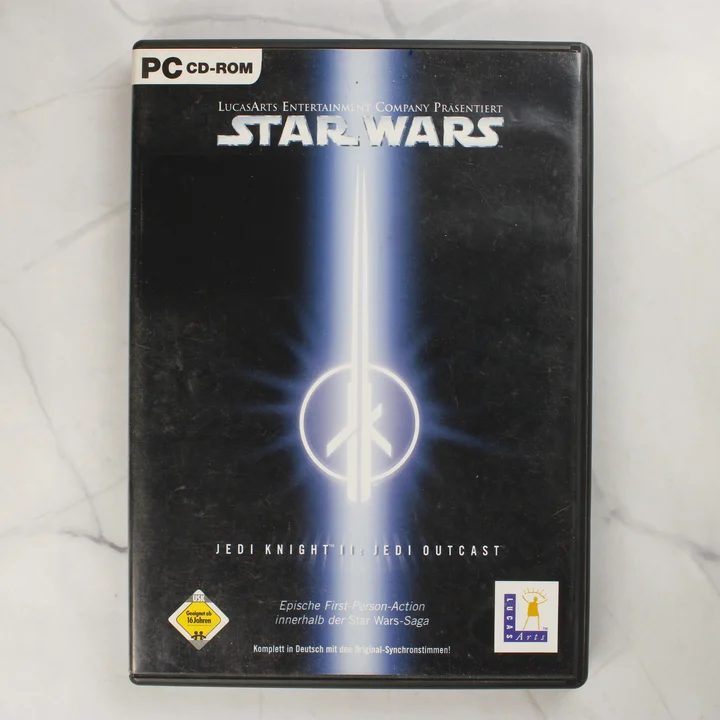 Star Wars Jedi Knight II Jedi Outcast PC borító Star Wars Jedi Knight II Jedi Outcast PC játék tok elölnézete