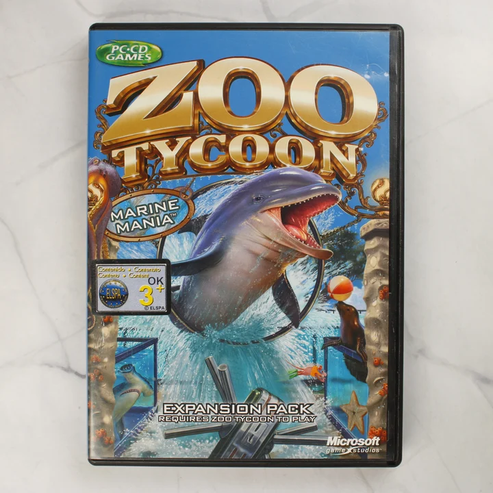 Zoo Tycoon Marine Mania PC játék előlapja delfinnel
