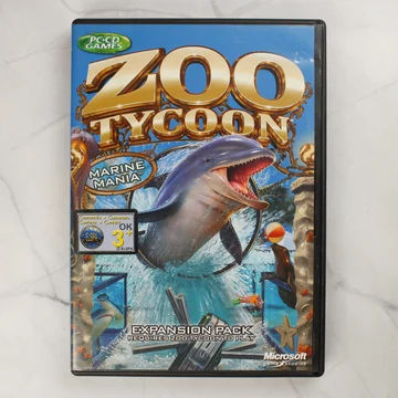 Zoo Tycoon Marine Mania PC játék előlapja delfinnel