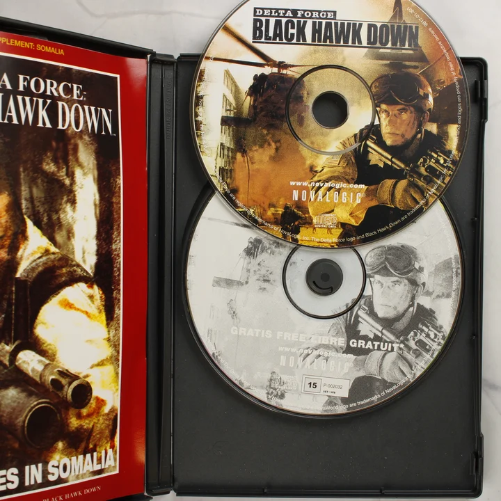 Delta Force: Black Hawk Down nyitott tok a lemezekkel