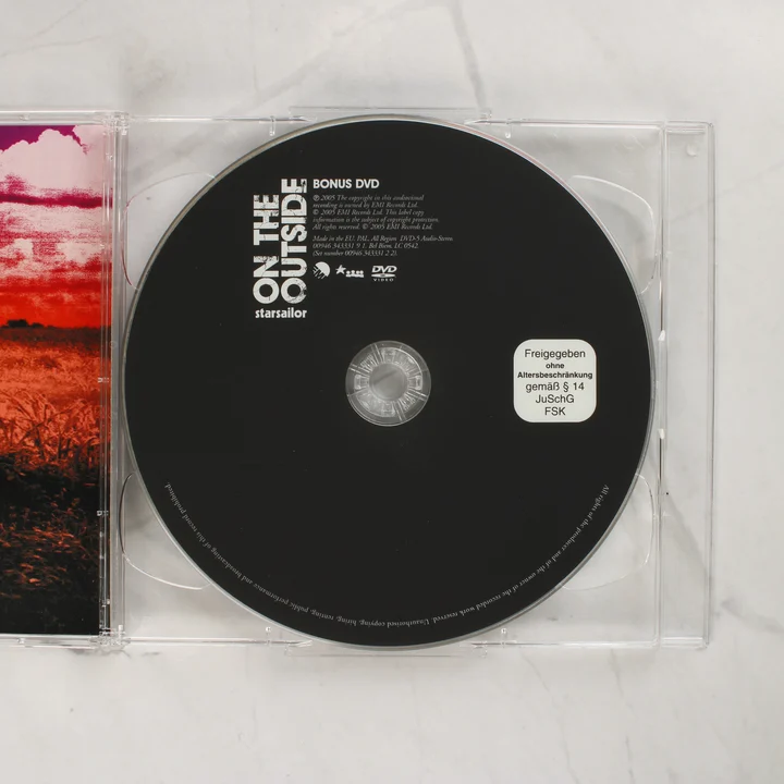Starsailor On the Outside DVD Starsailor On the Outside bónusz DVD lemez