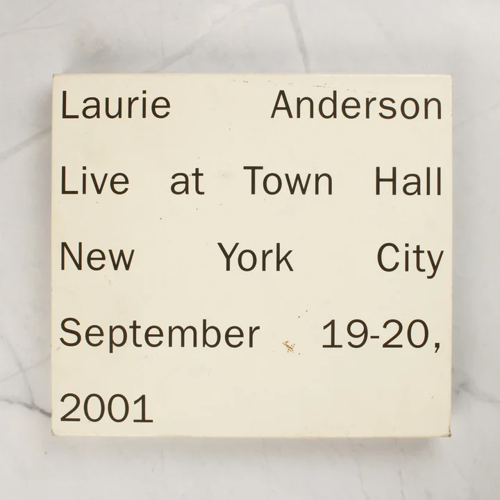 Laurie Anderson Live at Town Hall New York City CD album előlapja