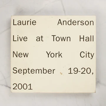 Laurie Anderson Live at Town Hall New York City CD album előlapja