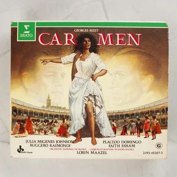 Georges Bizet Carmen CD-kiadványának elülső kartontokja